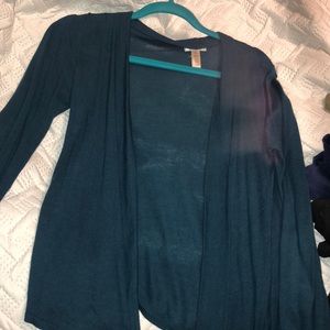Blue cardigan
